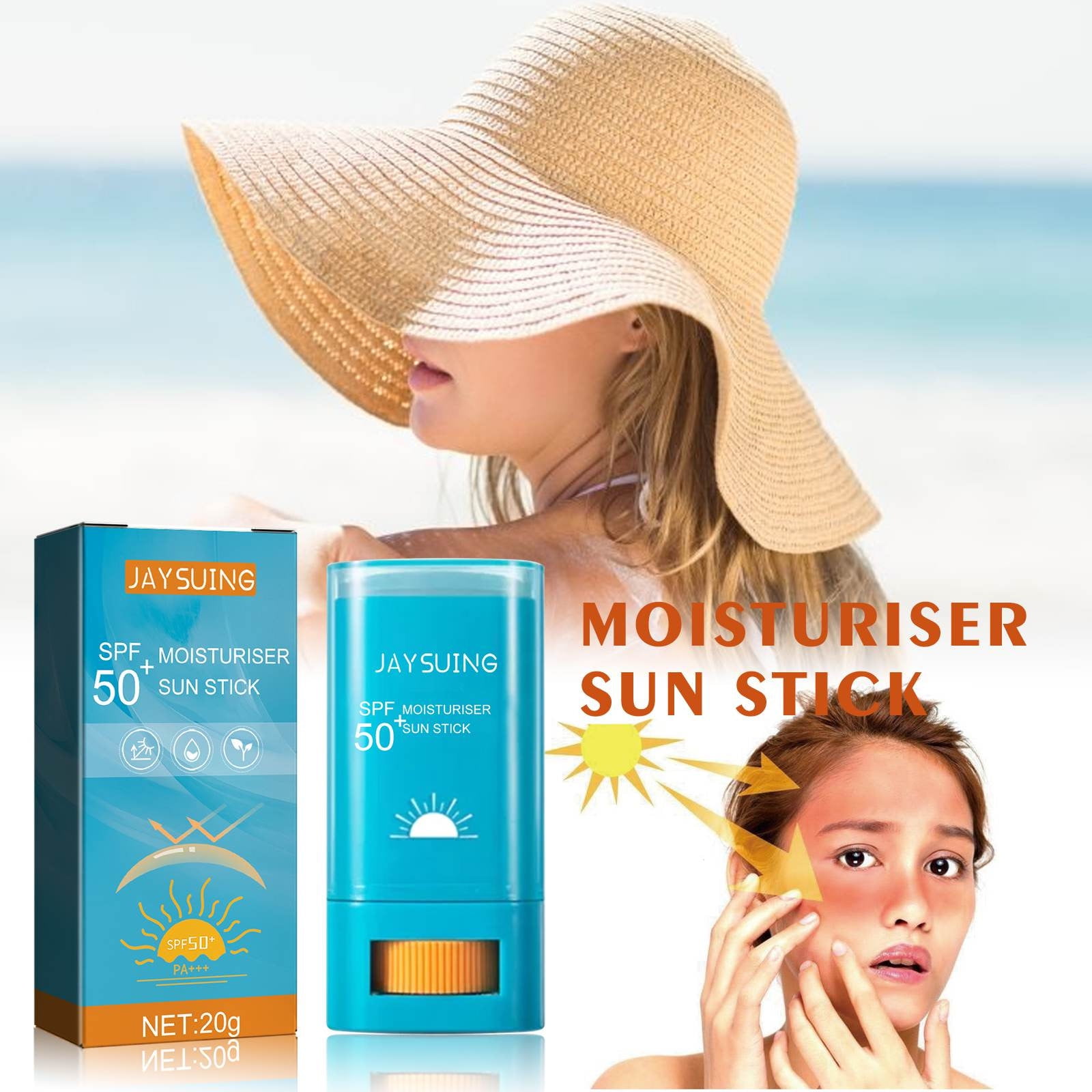 Vntub Clearance Under 5 Sunscreens Spf50 Moisturiser Sunscreen Stick, Don’T Let The Sun Damage Your Skin,20G