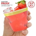 thumbnail image 5 of 9 oz Gold-Rim Disposable Plastic Cups (100 Pack) Elegant Tumblers Glasses for Parties, Weddings, Holidays, Dessert Tumbler, Bulk Drinking Cup for Fruit Punch, Cocktails, Wine, 5 of 8