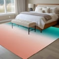 thumbnail image 5 of Gradient Green Washable Living Room Rugs 5'x7', Modern Minimalist Green Pink Ocean Beach Low Pile Throw Large Area Rugs Non-Slip Sturdy Edge Binding Carpet for Dining Room Bedside Kitchen, 5 of 9