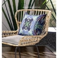 thumbnail image 3 of Amrita Sen Pastel Floral Squares Broadcloth Indoor Outdoor Zippered Pillow Peacock Blue Light Blue, 3 of 3