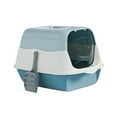 thumbnail image 2 of Cat Litter Box Hooded Cat with Lid Pet Litter Tray Enclosed Cat Enclosed Cat Toilet Portable with Door Kitten Potty Pet Supplies Blue, 2 of 5