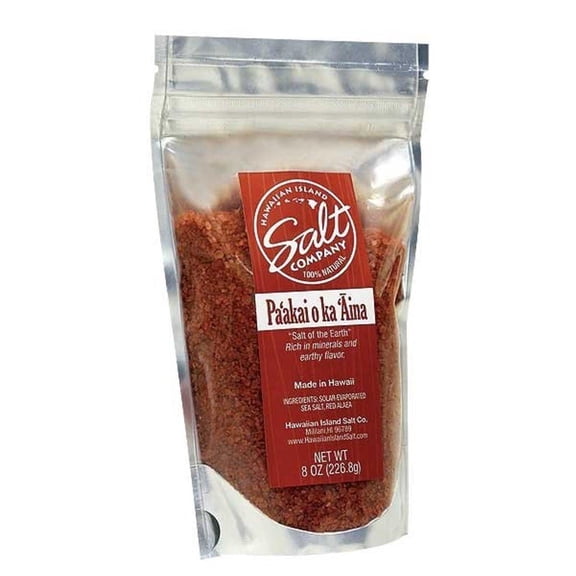 Hawaiian Island Salt Paakai O Ka Aina Red Alaea Hawaii Sea Salt, 8 Ounce