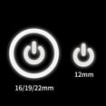 thumbnail image 3 of Interruptor pulsador de metal de 12 mm, 16 mm, 19 mm y 22 mm con cabeza plana, 1 NO, 1 NC, luz LED de arranque y parada, rojo, naranja, azul, verde, blanco, 3 V, 12 V, 24 V, 110 V, 3 of 5