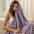 thumbnail image 6 of U by Bedsure Sea Fog Fleece Queen Blanket for Couch - Super Soft Cozy Blankets for Women, Girls, 90x90 inches, 6 of 6