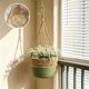 thumbnail image 5 of Cesta colgante de cuerda de yute o cesta tejida de macramé,soporte para colgar,cesta decorativa para interiores y exteriores,ideal para macetas y jardín., 5 of 6