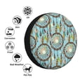 thumbnail image 4 of Gaeub Boho Dreamcatcher 1 14-17in Tire Cover, Spare Tire Cover, for Camper Caravan, Trailer, Car, Truck, SUV, Jeep-15 inch, 4 of 6