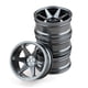 thumbnail image 1 of 4Pcs 1/10 RC On-Road Drift Racing Car 52Mm Llanta de Rueda de Metal Cubos de Rueda para Sakura para , Color Titanio A, 1 of 5
