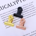 thumbnail image 4 of Miangastore Metal Binder Clips Small Gold Paper Clips Copper Electroplating 20Pcs 0.8In, 4 of 8