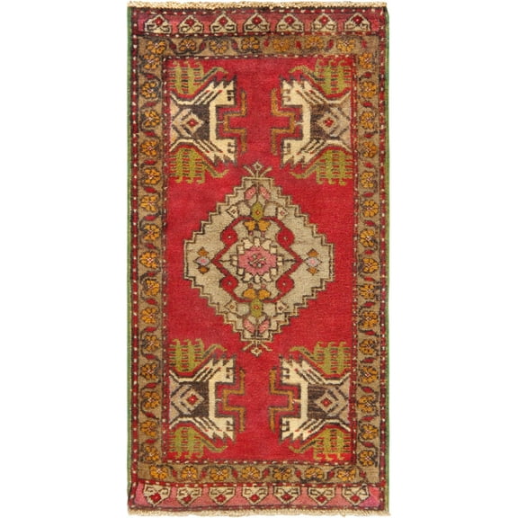 Pasargad Vintage Sivas Collection Hand-Knotted Lamb's Wool Area Rug