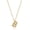 B - Bubble Letter, variant on Gold Initial Necklaces for Women 18K Gold Plated Dainty Letter Necklace, A-Z Simple Gold Necklace for Women Trendy(Small Letter)[w1954]