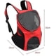 thumbnail image 3 of Mochila para perros Mochila transpirable para mascotas con malla Confort Mochila para gatos Mochila para mascotas para perros pequeños Gatos Senderismo Viajes Camping al aire libre (rojo, 3 of 4