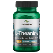 Swanson L-Theanine - Double Strength 200 mg 60 Veggie Capsules