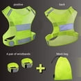 thumbnail image 2 of Reflective Vest, Breathable Fluorescent Yellow High Visibility Keep Cool Mesh  Vest  For Cycling For Night Use, 2 of 7