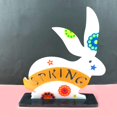thumbnail image 5 of 4 1 Juego de conejo de Pascua, decoración de escritorio, Molde de resina Epoxy, letrero de mesa, placa, figuritas, adorno, molde de silicona, manualidades, herramientas para hacer, 5 of 5
