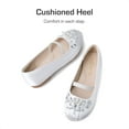 thumbnail image 4 of Dream Pairs Girls Slip-On Shoes Children Party Dress Dance Shoes Flat Shoes WHITE US SIZE 2, 4 of 6