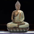 thumbnail image 4 of Estatua de Buda meditando de Resina bronce para exteriores Perfecl tamaño 20x13x30cm, 4 of 7