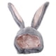 thumbnail image 1 of Sombrero de disfraz de fiesta de peluche divertido con orejas largas gris, 1 of 9