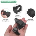 thumbnail image 2 of Uxcell 2-Pack Self-Closing Latch Aluminum Alloy Automatic Window Sliding Latches with Gaskets for Door/Window [Black], 2 of 6