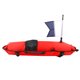 thumbnail image 3 of Flotador inflable para exteriores, boya marcadora de superficie para buceo con bandera de buceo (rojo), 3 of 10