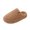 Khaki, variant on Women’s Teddy Fleece Closed Toe Slippers, Thick Platform Warm Plush House Shoes, Soft Cozy Non-Slip Indoor Winter Slides for Women