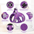 thumbnail image 5 of MoNiBloom No Pull Dog Harness with Leash, No Choke Reflective Pet Vest Adjustable Breathable Mesh Harnesses Dogs Walking, Purple S, 5 of 10