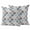 Gray, variant on 2 Pack Outdoor Waterproof Throw Pillow Covers,Purple Grey Morocco Lattice Decorative Square Pillow Case Patio Pillowcases for Chair Couch Sofa 16x16in