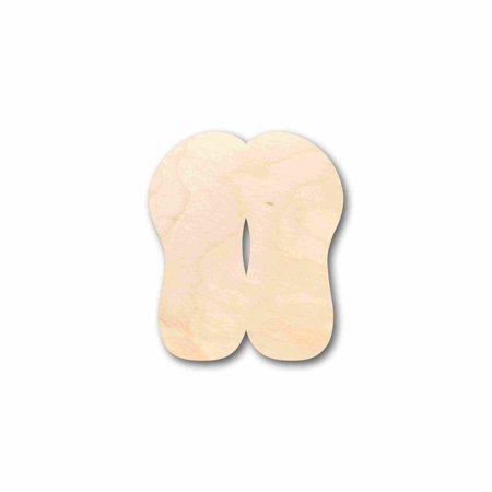 

Unfinished Wood Sandals Flip Flops Silhouette - Craft- up to 24 DIY 16 / 1/4