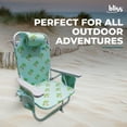 thumbnail image 2 of Open Box Bliss Hammocks Folding Beach Chair Recliner with Detachable Cooler, 2 of 12