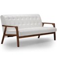 thumbnail image 5 of Allora 3 Piece Faux Leather Sofa Set in White, 5 of 5
