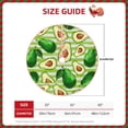 thumbnail image 4 of Bingfone Christmas Tree Skirt Mat Christmas Decoration Interior 30"-Avocado Green Striped, 4 of 8