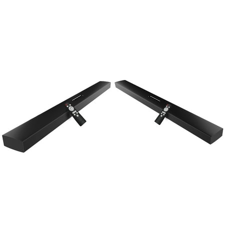 TWO SOUNDBARS 12 Drivers 72 Watt 43 Inch, Meidong Sound Bar for TV Wireless and Wired Audio Bluetooth TV Speakers with Deep Bass (Improved, 8 Diaphragms, Optical/RCA/AUX/Bluetooth/Remote (Best 12 Inch Bass Speaker)