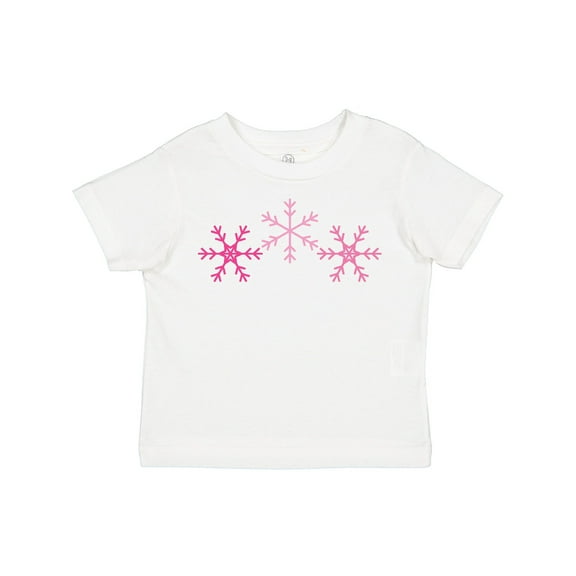 Inktastic Pink Snowflakes Boys or Girls Toddler T-Shirt