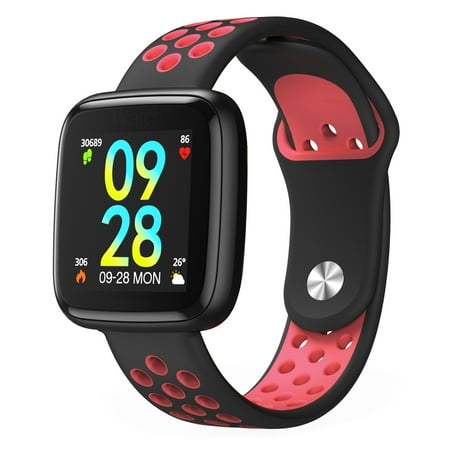 Interactive Activity Trackers Fitness Tracker, IP68 Waterproof Activity Tracker with Heart Rate Monitor Bluetooth Multiple Sport Modes Smart Watch Wireless Smart Bracelet Sleep Monitor Pedometer Wristband for Men Women Kids ()