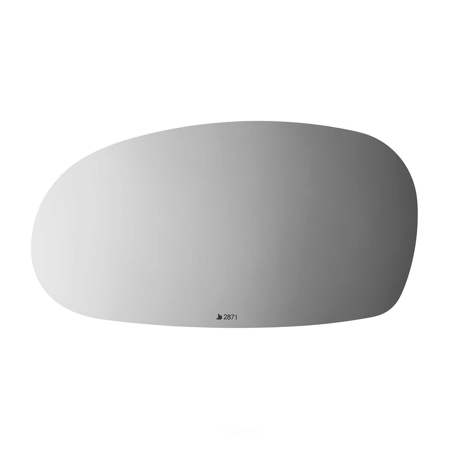 Burco Side View Mirror Replacement Glass - Clear Glass - 2871