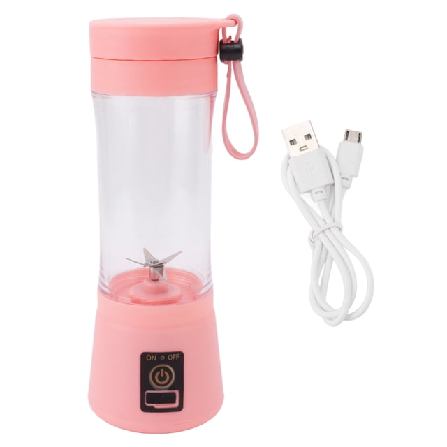 Licuadora portátil exprimidor 6 cuchillas 380ml USB recargable portátil Mini mezclador de frutas exprimidor taza para el hogar al aire libre