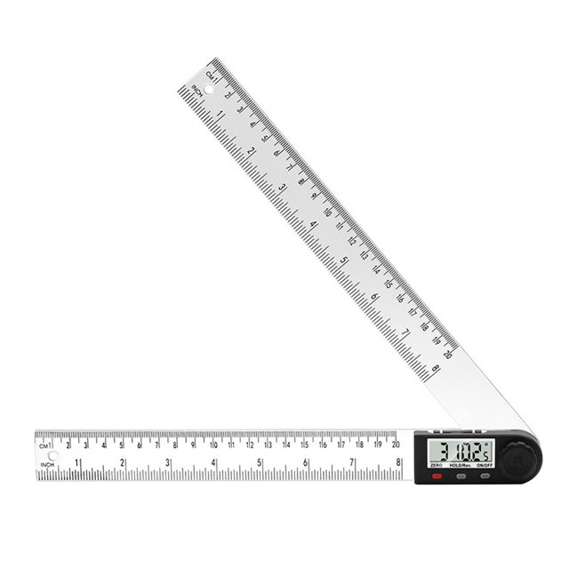 Buscador de ángulo digital Transportador 7 pulgadas / 200 mm para herramientas de medición de bricolaje
