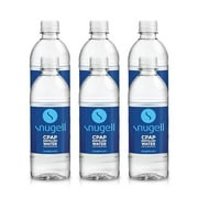 Distilled Water for CPAP Machines by Snugell (6-Pack, 16.9 oz) – Up to 15 Days Supply – Compact, Travel-Friendly, Clean and Multi-Use – Made in USA