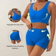 thumbnail image 4 of Yoga Fitness Suit for Women Wireless Small Bust Push-up Beautiful Back Camisole Tank Top European Style Plus Size Girl Comfortable Sports Bra Set S, 4 of 9
