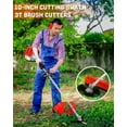 thumbnail image 6 of Floseru 52cc Weed Wacker Gas Powe, String Trimmer/Edger, Pole Saw, Hedge Trimmer and Brush Cutter Blade, Extension Pole, 5-in-1 Multi Yard Care Tools, Rubber Handle & Shoulder Strap Included, 6 of 10