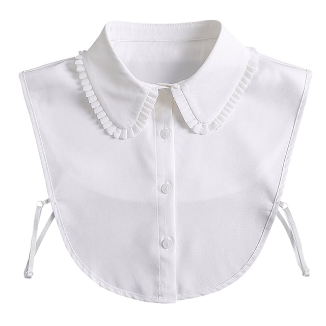 EeaseMX 1 pieza de blusa de gasa con cuello falso desmontable para mujer