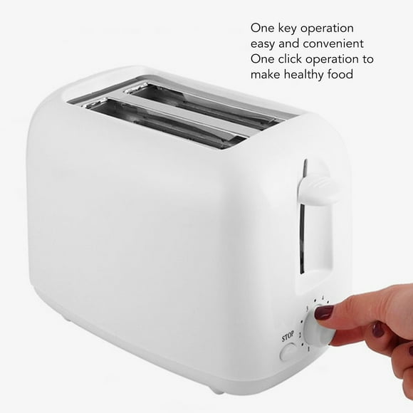 Breakfast Toaster, Bread Machine 6 Gears 650W ABS Double Wide Slots For Dorm