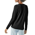 thumbnail image 5 of Baberdicy Sweaters for Women Ladies' Solid Tone Buttoned Mercerized Cotton Loose Sweater with Cardigan Jacket Womens Sweaters Black, 5 of 5