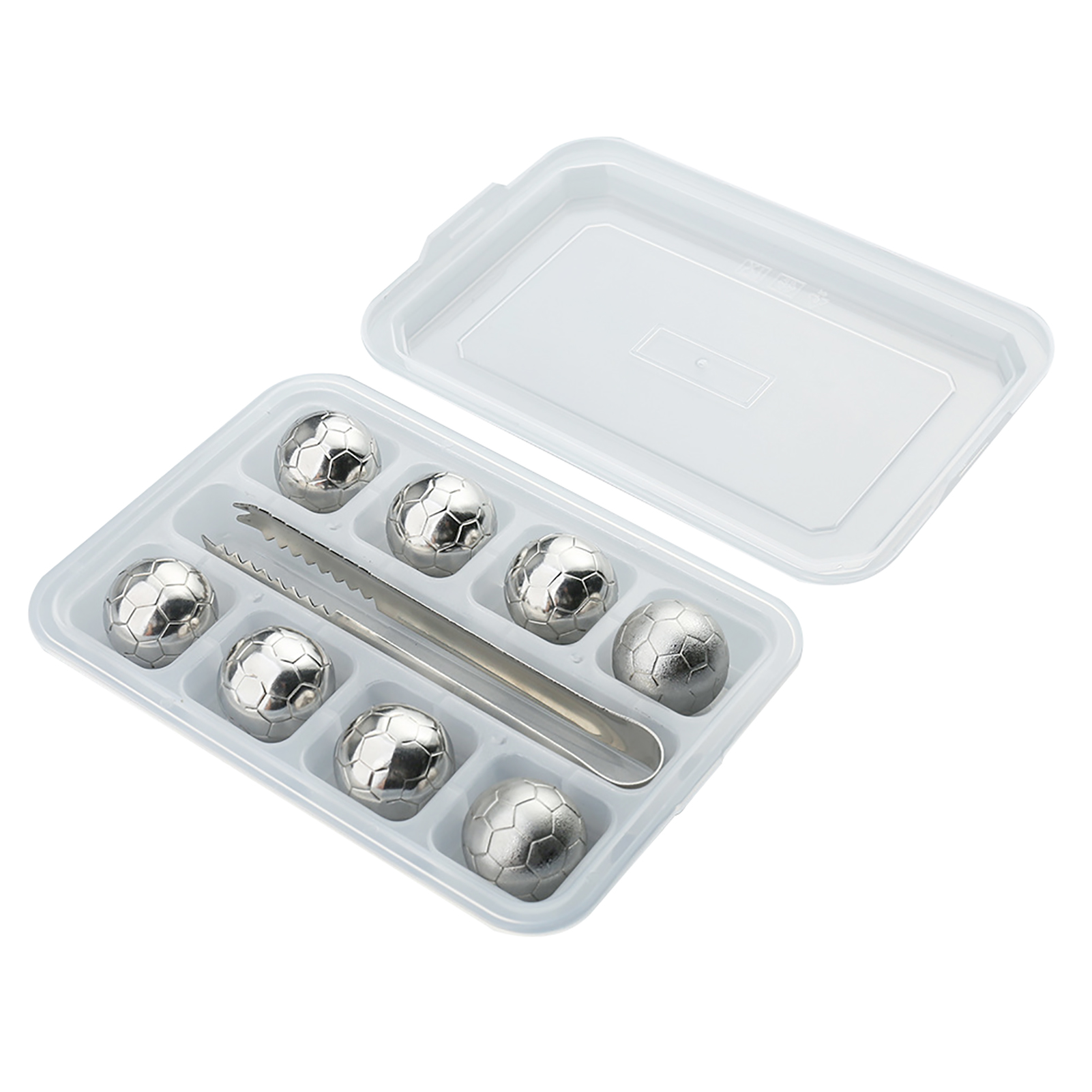 Topyecel Reusable Ice Cubes for Drinks Stainless Steel Ice Ball with