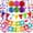 Multicolor 4, variant on Happy Birthday Banner With Colorful Paper Flag Bunting Paper Circle Confetti Garland Swirl Streamers Honeycomb ball for Birthday Party Decorations