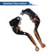 thumbnail image 5 of Palancas de freno y embrague cortas y largas para Kawasaki Z1000SX 2017-2020, palanca de freno de motocicleta ajustable, aleación de aluminio, mango negro con extremo naranja, 5 of 6