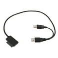 thumbnail image 2 of Slim SATA Cable USB 2.0 To 7+6 External Power For Laptop SATA Adapter Converter Support Window Xp/7/8/10 OS EM88, 2 of 7