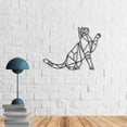 thumbnail image 2 of Cat Metal Decor , Metal Cat Wall Art , Decorative Wall Hanging, 2 of 3