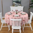 thumbnail image 2 of Red Strawberry Plants Fruit Round Tablecloth 60"x60",Wrinkle Wipeable Table Cloth for Kitchen Dining Room Picnic Patio Party, 2 of 6