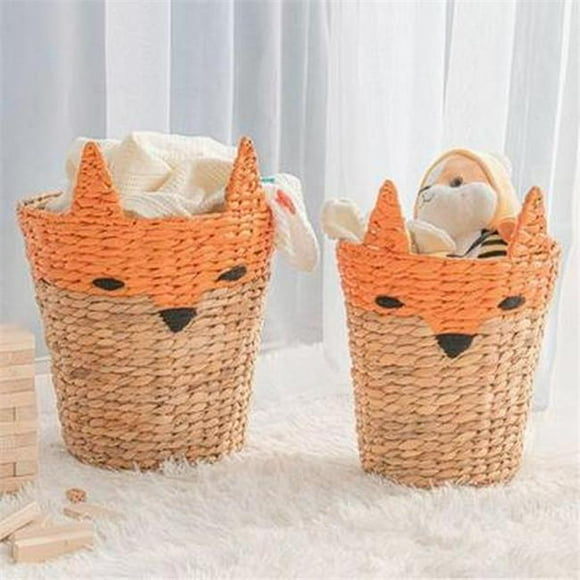 Baum 21A347 Round Fox Baskets, Natural - Set of 2