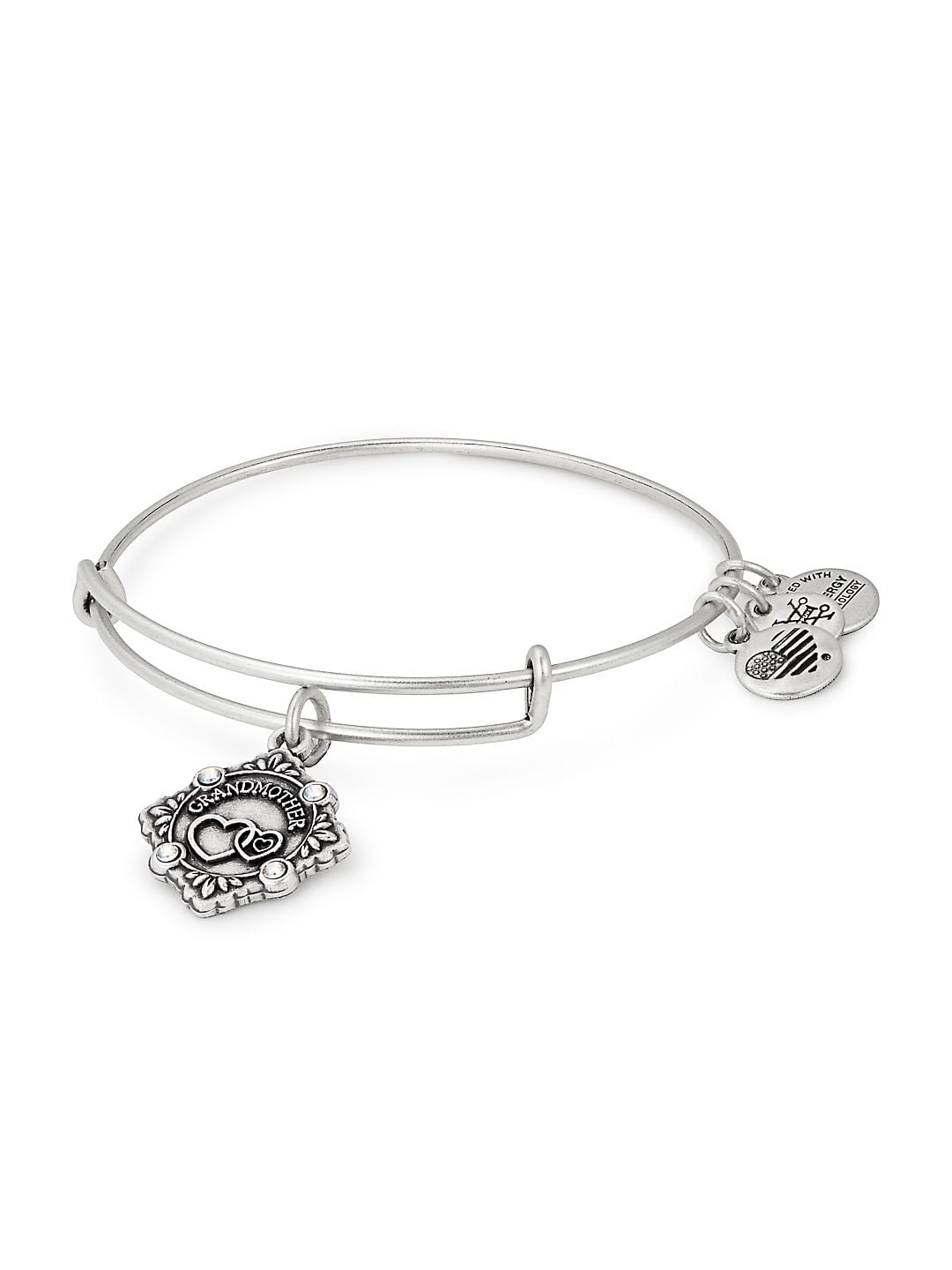 Alex and Ani - Grandmother Crystal Charm Bangle Bracelet - Walmart.com